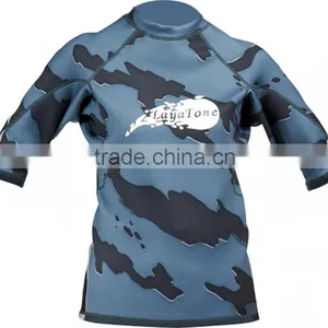 Plus Size Rash Guard Swim Suit Camouflge Rash Guard W-16 thumbnail-2