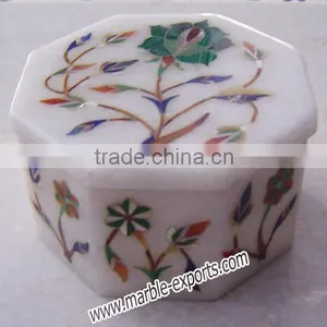 Octagonal Marble Jewellery Box thumbnail-1