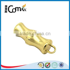 New Gourd Shape Metal Shiny Gold Zipper Puller Design thumbnail-3