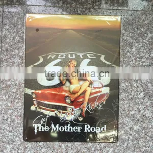 Decorative Custom Embossed Metal Car Sign Tin Plate Sign thumbnail-1