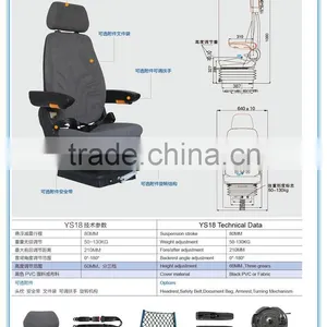 Agricultural Machine Parts Grammer Suspension Seat(YS18) thumbnail-4