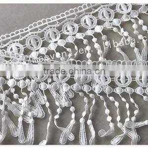Special Design 12.5cm Width Polyester Macrame Fringe Lace Trim Water Soluble thumbnail-3