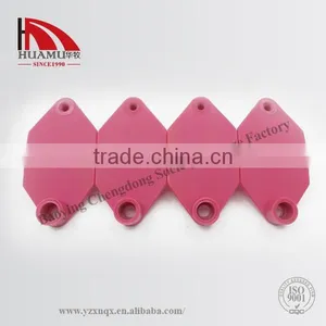 TPU Ear Tag for Sheep in Peach Red 32*32 mm thumbnail-3