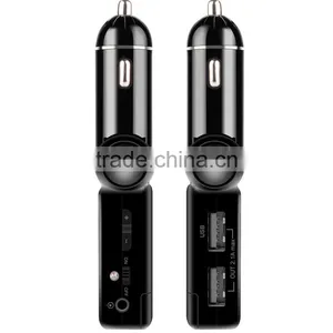 fm Radio Stereo Adapter Bluetooth Car Charger With Handsfree Calling and USB Charging Port Up to 2.1A thumbnail-4