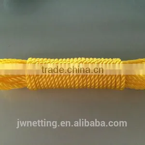 Yellow Durable Twisted PE / PP Rope thumbnail-1