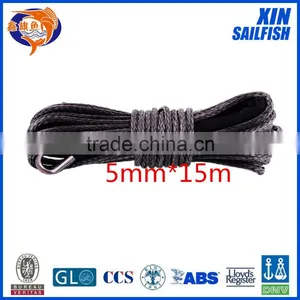 XINSAILFISH 5mm*15m Synthetic Winch Rope for Car Accessaries,cable Winch for Offroad Parts thumbnail-1