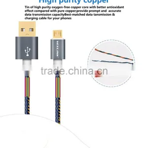 Voxlink Fast Charging 5V 2a Denim Gold Plated 1m USB Type c Charger Cable for Macbook thumbnail-6