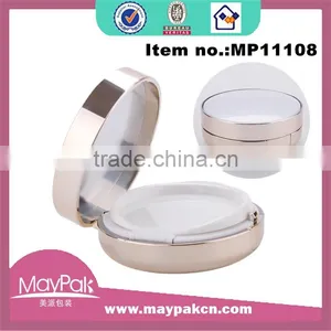 Fashionable Shiny Gold Jar for Air Cushion BB CC New Makeup Round Airless Powder Jar thumbnail-1
