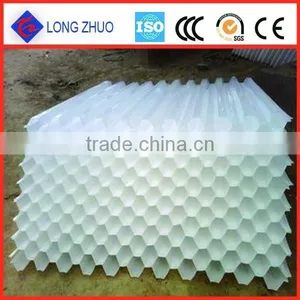 High Quality and Best Economical Cooling Tower Fill Types/PVC Plastic Hexagon Honeycomb Packing thumbnail-4