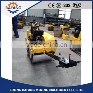 Double Drum Walk Behind Diesel Engine Vibratory Roller Road Roller thumbnail-3