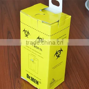 Free Samples High Quality Medical Equipment Cardboard Wast Needle Container for 5L thumbnail-1