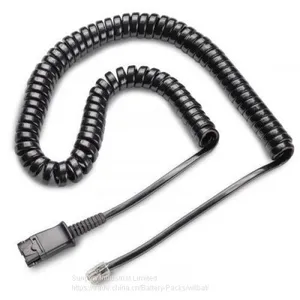 Plantronics U10 Coil Cord to Quick-Disconnect Modular Plug 26716-01 thumbnail-1