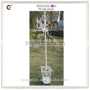 POWERLON Vintage Handmade Coat Rack Umbrella Stand Wrought Iron Home Furniture thumbnail-1