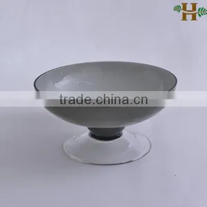 Hand Blown Footed Glass Bowls, Wholesale Glass Ornaments thumbnail-3