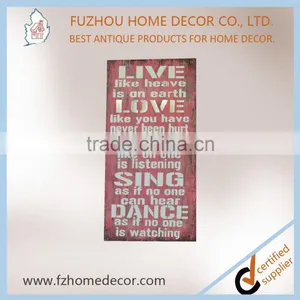 High Quanlilty Sweet Wooden LED Light Sign Board With Pink Color and White Letter thumbnail-4