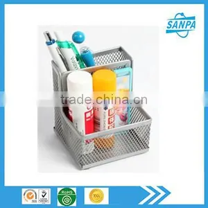 Metal Mesh Wire Office Stationery Desk Storage Organizer/ Multi-function Pen Holder thumbnail-1
