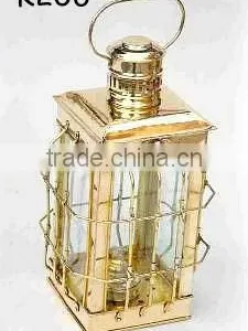 Brass Ship Lamp, Marine Brass Lamp, Antique Ship Lamp, Nautical Brass Lamp, Cargo Ship Lamp thumbnail-1