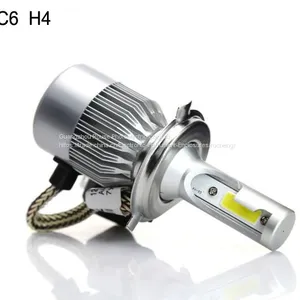 Led Headlight C6 h4 Cob 30W/Bulb 60W/Set 6400lm/set LED Headlight Bulbs Hi/Lo Led Car Headlight Headlamp thumbnail-1