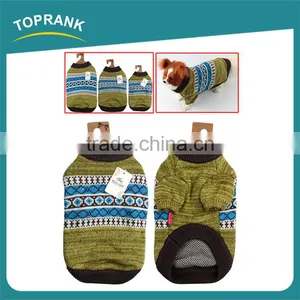Hot Selling Winter Warm Cotton Fashion Pattern Hand Knit Dog Sweater thumbnail-1