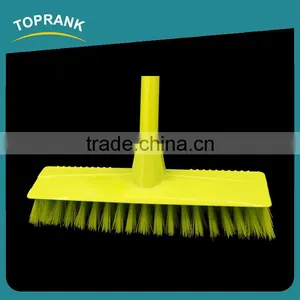 Toprank Heavy Duty Double Use Hard Bristle Brush And Broom Long Handle Plastic Floor Brush Broom thumbnail-2