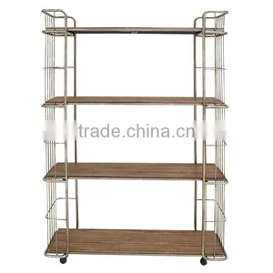Metal Rolling Storage Lugguage Cart thumbnail-1