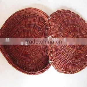 RH-YF07 High Quality Wholesale Heart Shape Picnic Wicker Storage Basket thumbnail-1