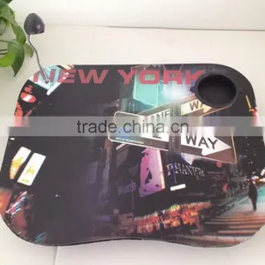 New York Street Laptop Desk With LED Light And Cushion thumbnail-1