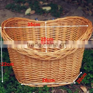 Cheap Wicker Knitting Bulk Bike Basket Wicker thumbnail-4