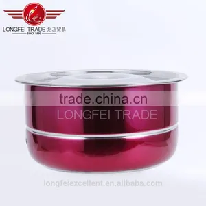 Colorful Red Stainless Steel Steam Steel Lids Stockpot thumbnail-1