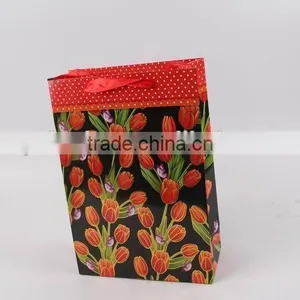 Flower Design Foldable Gift Bag / Shopping Paper Bag thumbnail-4