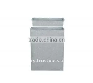 AUE Galvanized Zinc Vase,Galvanized Zinc Watering Can , Zinc Pot Planter, Zinc Planter for Gardening and Household thumbnail-1