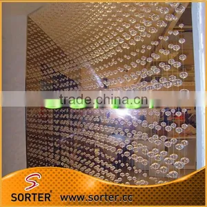 Crystal Clear Glass Bead Garland Wedding Backdrop Window Door Curtain thumbnail-1