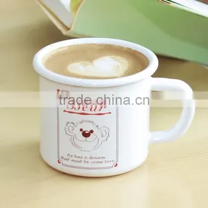 Factory Wholesale Customized Metal Enamel Mug Enamel Camping Mug With Custom Design thumbnail-2