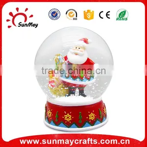 Hight Quality Custom Made Resin Christmas Santa Snowman Snow Globes thumbnail-1
