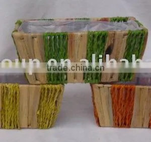 Rectangular Mix Color Waterhyacinth Flower Planter thumbnail-1