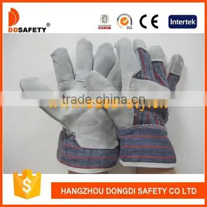 Luvas De Couro Rachadas Da Vaca Cow Split Leather Glove thumbnail-1