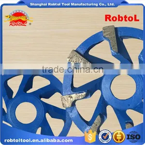 105mm L Type Segment Diamond Grinding Wheel Abrasive Polishing Disc for Concrete Granite Marble Double Cup Wheel thumbnail-3