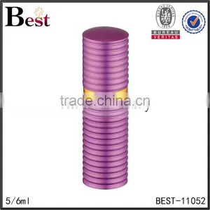 2017 Hot New Products Cosmetic Packaging 5ml 6ml Purple Pocket Glass Perfume Bottle Screw Spray Aluminum Cover Bottle Perfume thumbnail-2