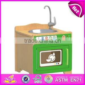 Лучший дизайн деревянной игровой кухни для детской спальни W10C273 thumbnail-4