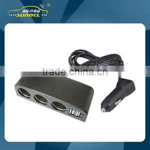5A 12V 3 Way USB Car Cigarette Lighter Adapter Sockets for IPhone , Tablet thumbnail-1
