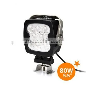 4x4/4wd/offroad 5.5" 80watt Flood Beam Led Work Light/led Worklight/led Light Lamp thumbnail-1