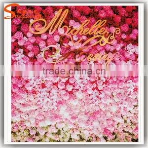 New Hanging Artificial Flowers Decoration Artificial Flowers Walls New Design Customized Artificial Flower Wall thumbnail-5
