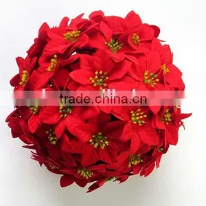 Christmas Red Flower Ball for Home Decoration thumbnail-1