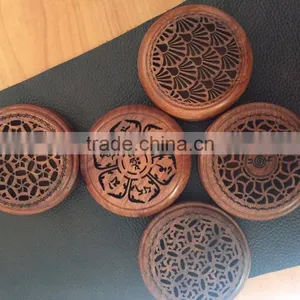 HIGH QUALITY BIG SIZE PADOUK WOOD COIL BURNER thumbnail-1