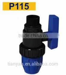 TY High Quality PP Compression Fittings MALE TRUE UNION VALVE Eco-friendly Cheap Price Full Size Factory Price List Discount thumbnail-2