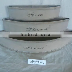 Triangle Decorative Wooden Flower Pots Garden Decorations thumbnail-4