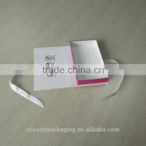 High Quality Luxury Beautiful Custom Logo Ribbon Magnet Folding Boxes thumbnail-4