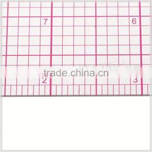 Kearing Brand 1.2mm PVC Flexible Sandwich Printing Quilting Ruler for Fashion Design Measurement 2"*18" #8085 thumbnail-3