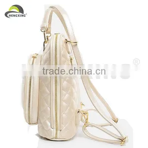 Fashion White Ladies PU Leather Backpacks thumbnail-2