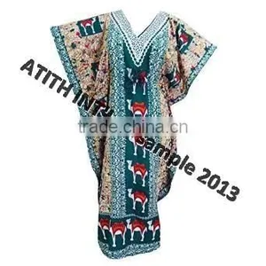 V Neck Polyester Kaftan thumbnail-6